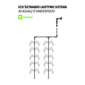 ECO Šiltnamio laistymo rinkinys, iš vandentiekio 40 augalų