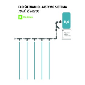 ECO lašelinis laistymo rinkinys, iš talpos 70 m2