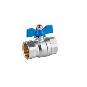Rutulinis žalvarinis ventilis ½" vidinis/vidinis sriegis (trumpa rankena)