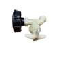 Plastikinis pajungimas prie IBC konteinerio 60mm su kraneliu
