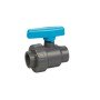 PVC ventilis 2" vidinis sriegis su mėlyna rank
