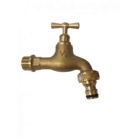 Žalvarinis ventilis ½“ išsr, su greitu paj