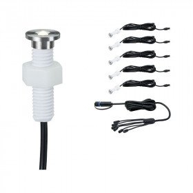 Plug & Shine  įleidžiamų šviestuvų komplektas MicroPen II 5x0.22W (3000K)
