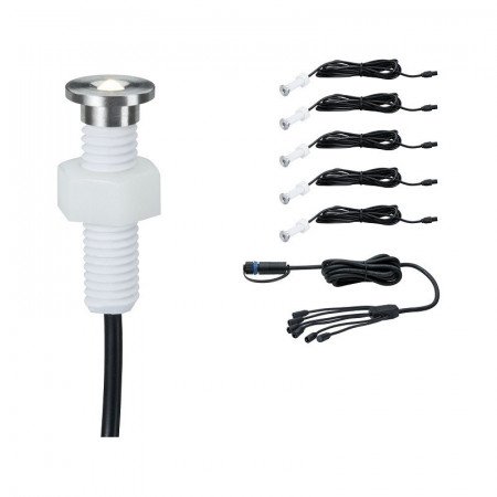 Plug & Shine  įleidžiamų šviestuvų komplektas MicroPen II 5x0.22W (3000K)