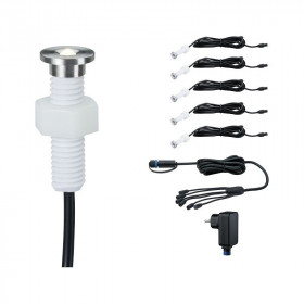 Plug & Shine įleidžiamų šviestuvų komplektas MicroPen II 5x0.22W (3000K)