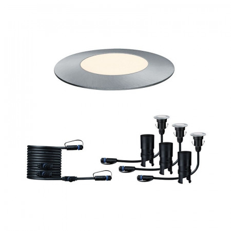 Plug & Shine įleidžiamų šviestuvų komplektas Mini 3x2.5W (3000K)